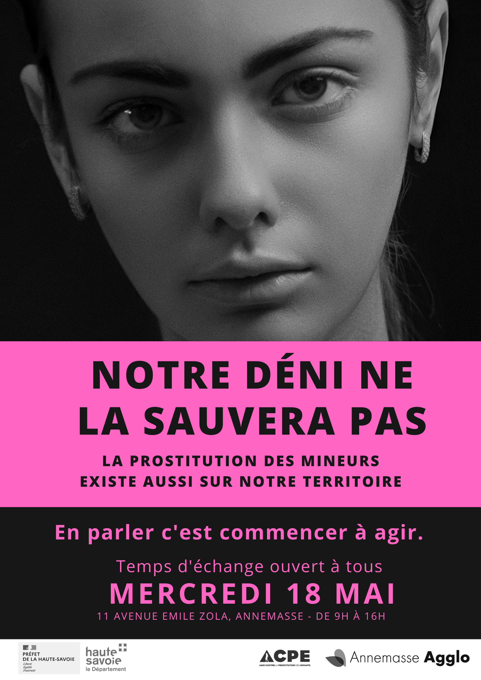 Affiche Colloque lutte prostitution des mineurs