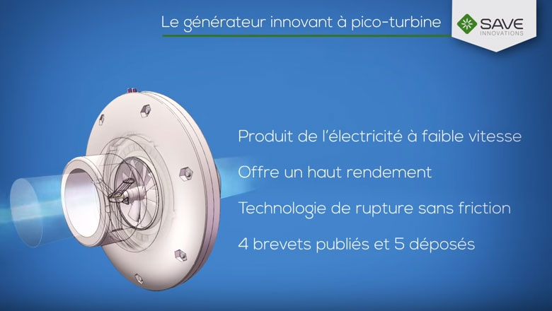 La pico-turbine créée par Save Innovations