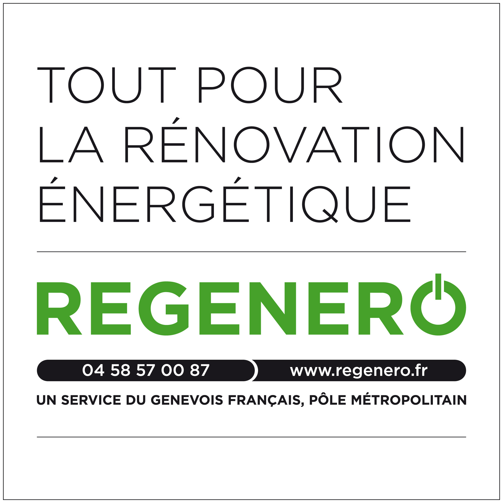 Regenero, plateforme énergétique du genevois français