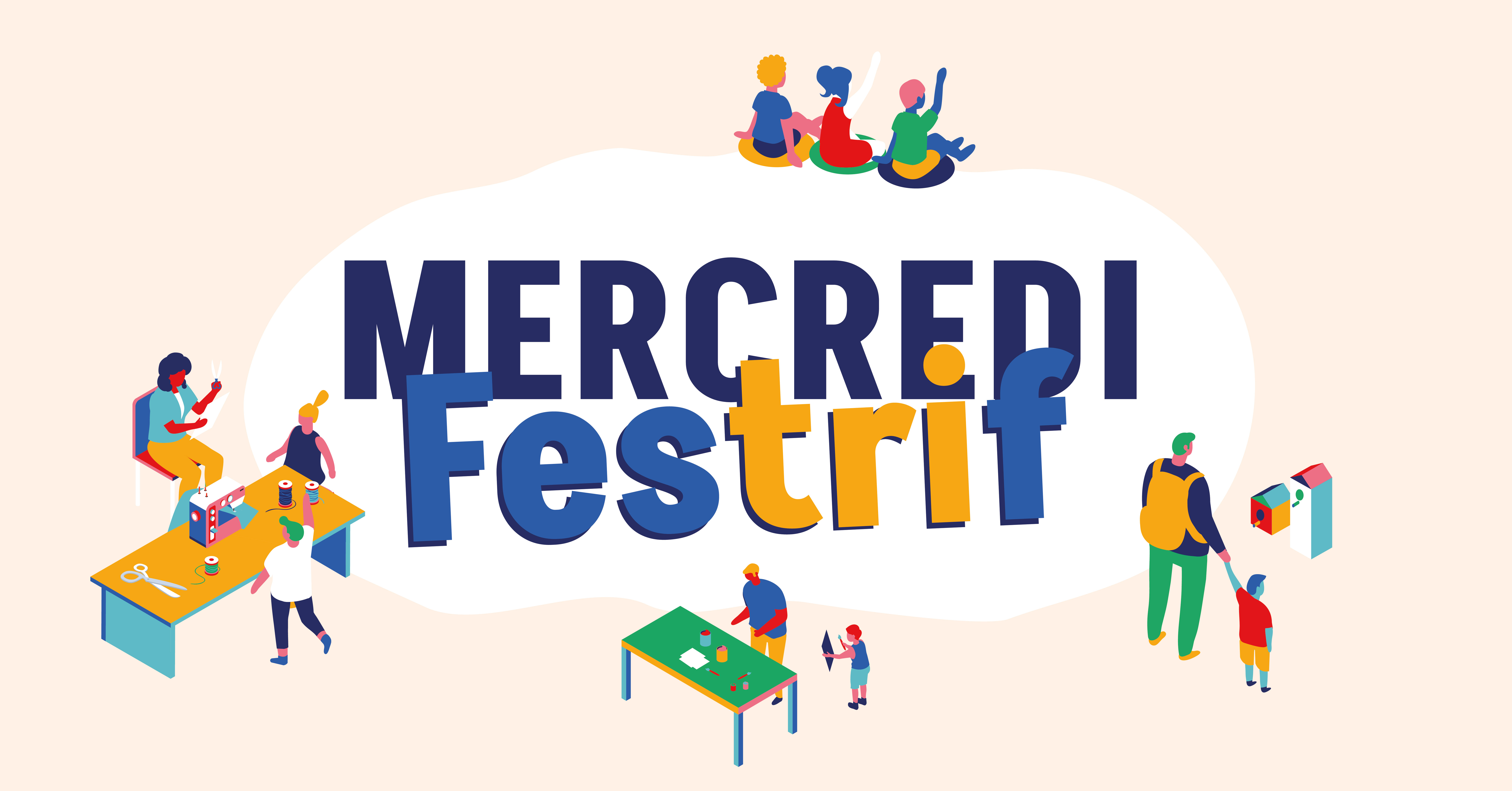 visuel graphisme affiche mercredi festif